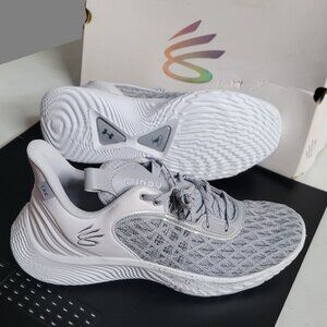 NEW ~ Under Armour Curry Flow 9 White Mod Grey Men’s Size 12 3025631-102 NWT